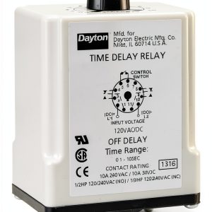 Dayton Plug-In Time Delay Relay 10A Copper-0