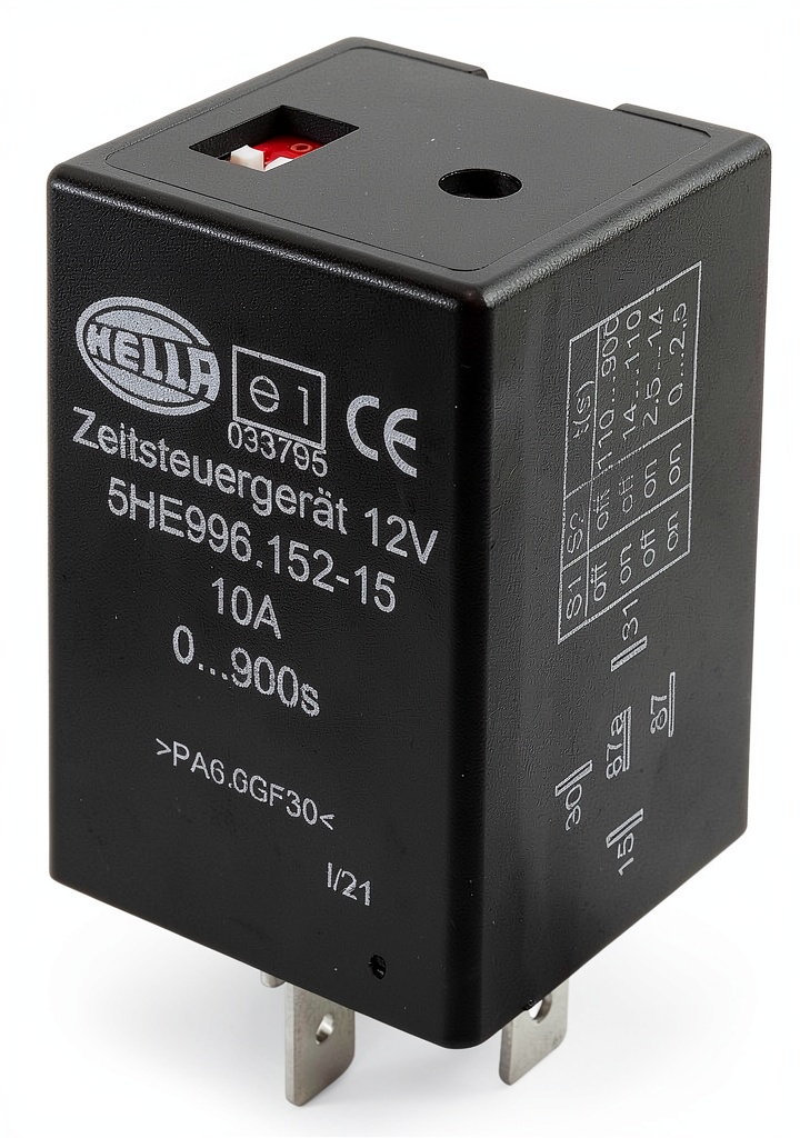 Hella time delay relay installed in a tractor wiring harness