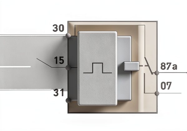 Time Delay Relay Hella 12V Automatic 5‑Pin Plug-2