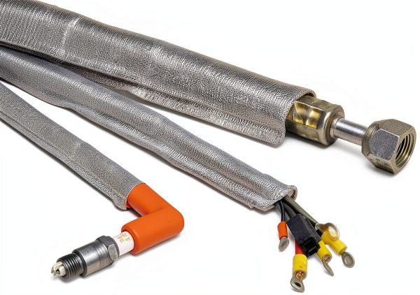 Heat Sheath Aluminized Sleeving 1/2" x 36" Design Engineering 500°F-5
