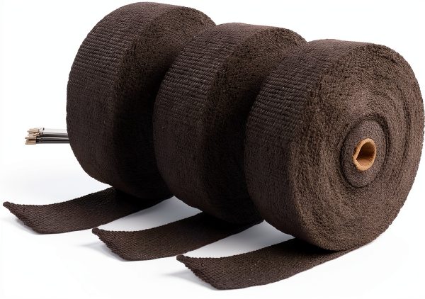 Ucreative Exhaust Heat Wrap 2in x 150ft Black High Temp 1400F/2000F-0