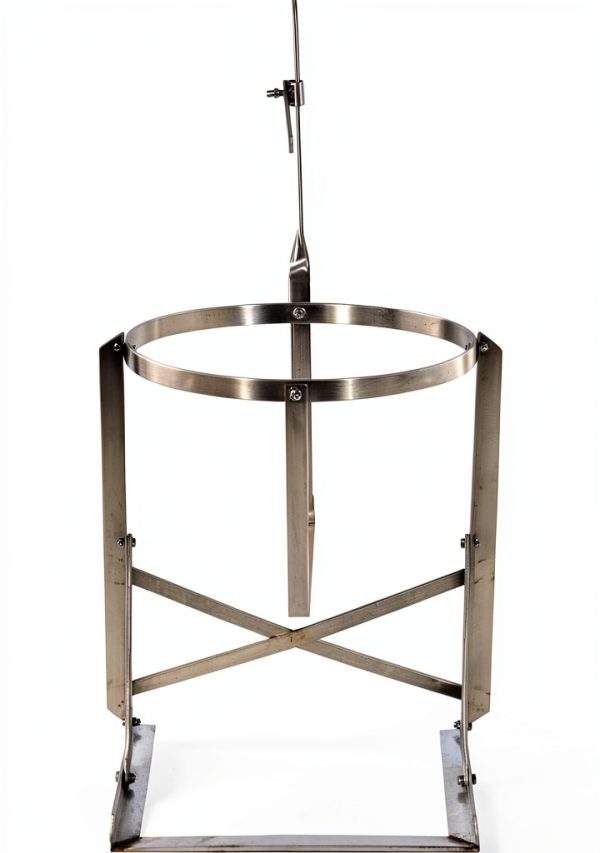 SS Manual Pail Tipper 70 Lb Vestil Deheader Stainless Steel-3