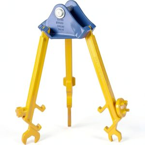 Vestil PDL-800-M Steel Overhead Drum Lifter 14-3/4" Blue Yellow 800lb-0
