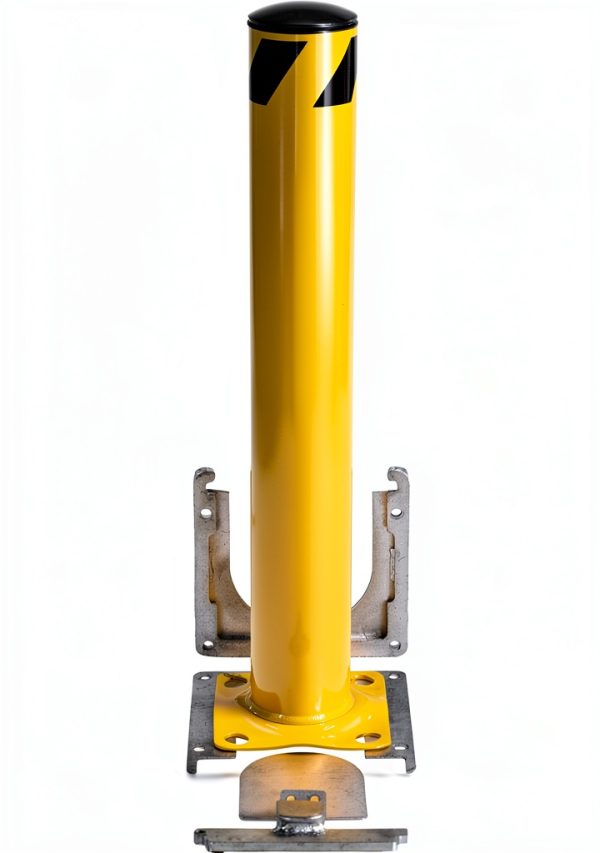36x4.5 Surface Mounted Bollard by Vestil Multi Color Heavy Duty Blend-4