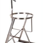 SS Manual Pail Tipper 70 Lb Vestil Deheader Stainless Steel-0