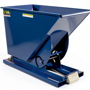 Vestil D-75-LD Light Duty Self Dumping Hopper 3/4 Cubic Yard Blue-0
