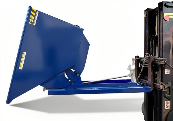 Vestil D-75-LD Light Duty Self Dumping Hopper 3/4 Cubic Yard Blue-5