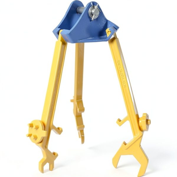 Vestil PDL-800-M Steel Overhead Drum Lifter 14-3/4" Blue Yellow 800lb-3