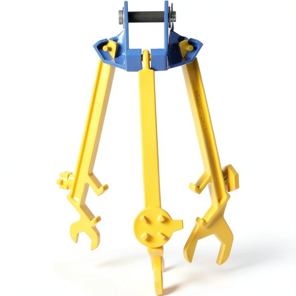 Vestil PDL-800-M Steel Overhead Drum Lifter 14-3/4" Blue Yellow 800lb-4